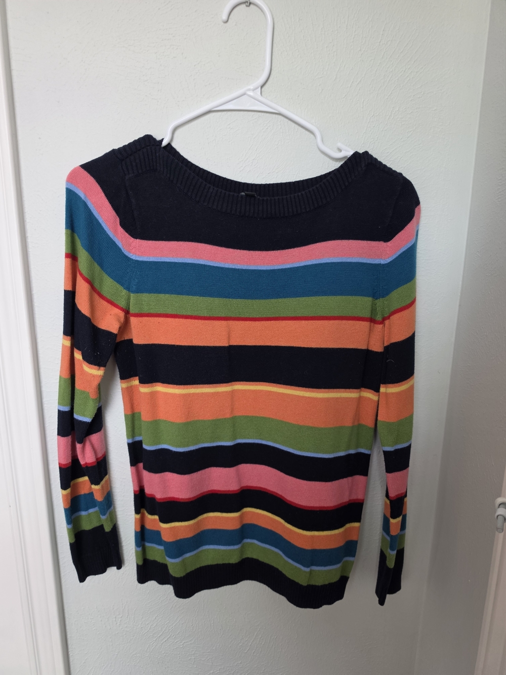 Talbots Petite Rainbow Stripe Sweater